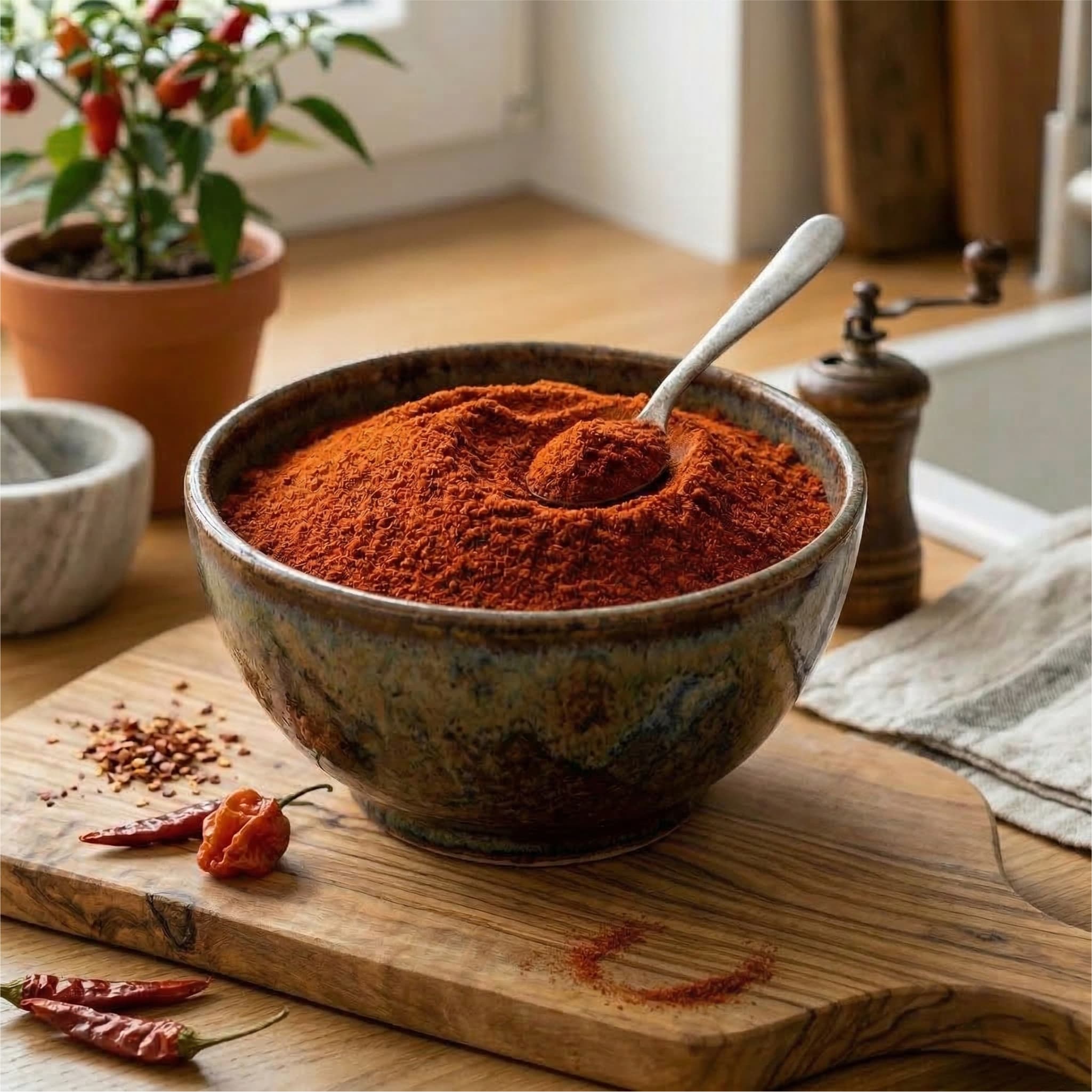 Papryka ostra w miseczce