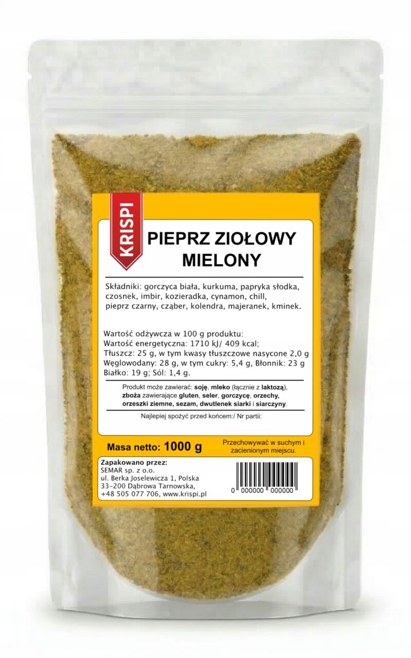 0da563625e30e6633ea626c3925e2b35.jpg Pieprz Ziołowy Mielony 1kg KRISPI