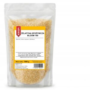 ŻELATYNA SPOŻYWCZA 1kg 1000g BLOOM 180 KRISPI
