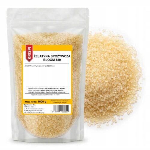 ŻELATYNA SPOŻYWCZA 1kg 1000g BLOOM 180 KRISPI