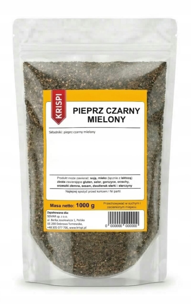 PIEPRZ CZARNY MIELONY 1kg KRISPI