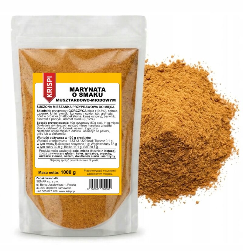 MARYNATA MUSZTARDOWO-MIODOWA 1kg KRISPI