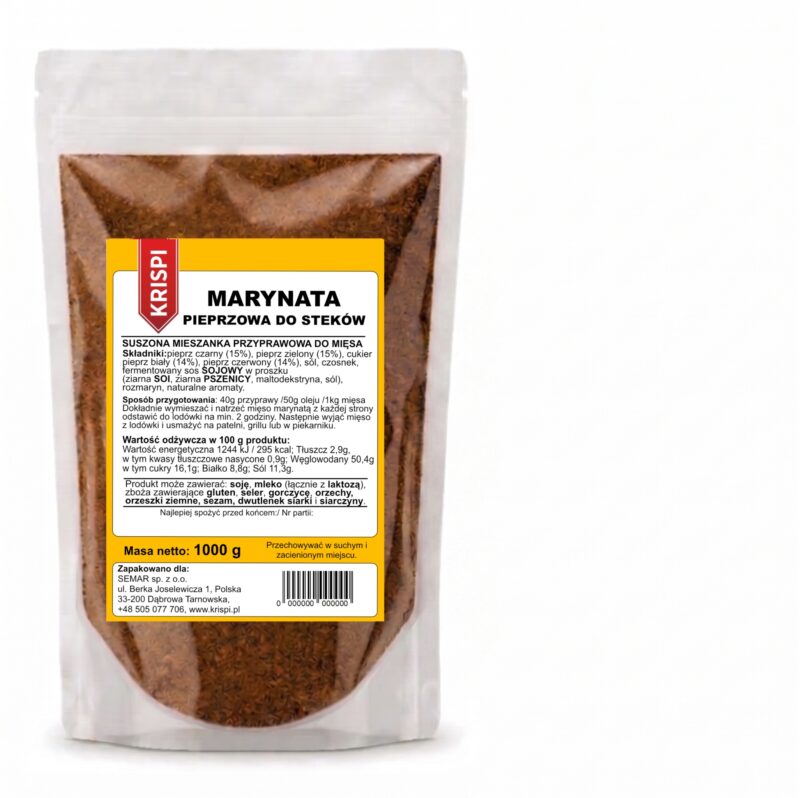 MARYNATA PIEPRZOWA DO STEKÓW 1kg KRISPI