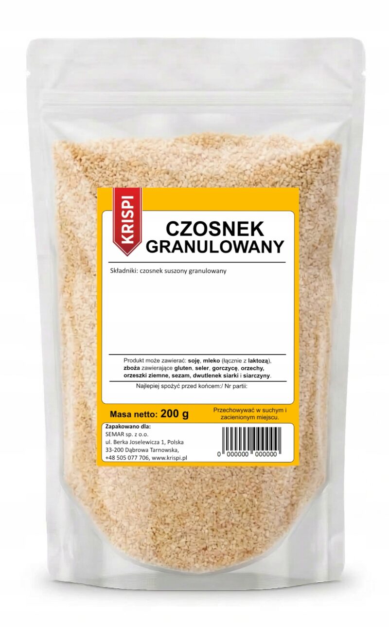 CZOSNEK GRANULOWANY 200g KRISPI