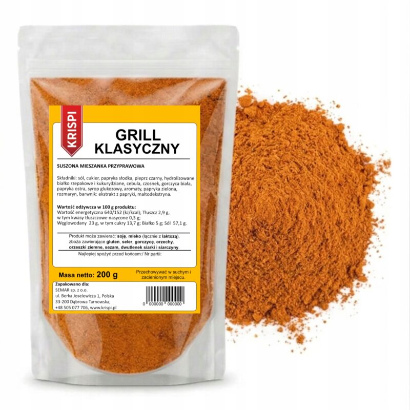 PRZYPRAWA DO GRILLA KLASYCZNA 200g KRISPI