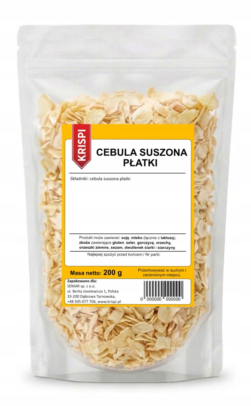CEBULA SUSZONA PŁATKI 200g KRISPI