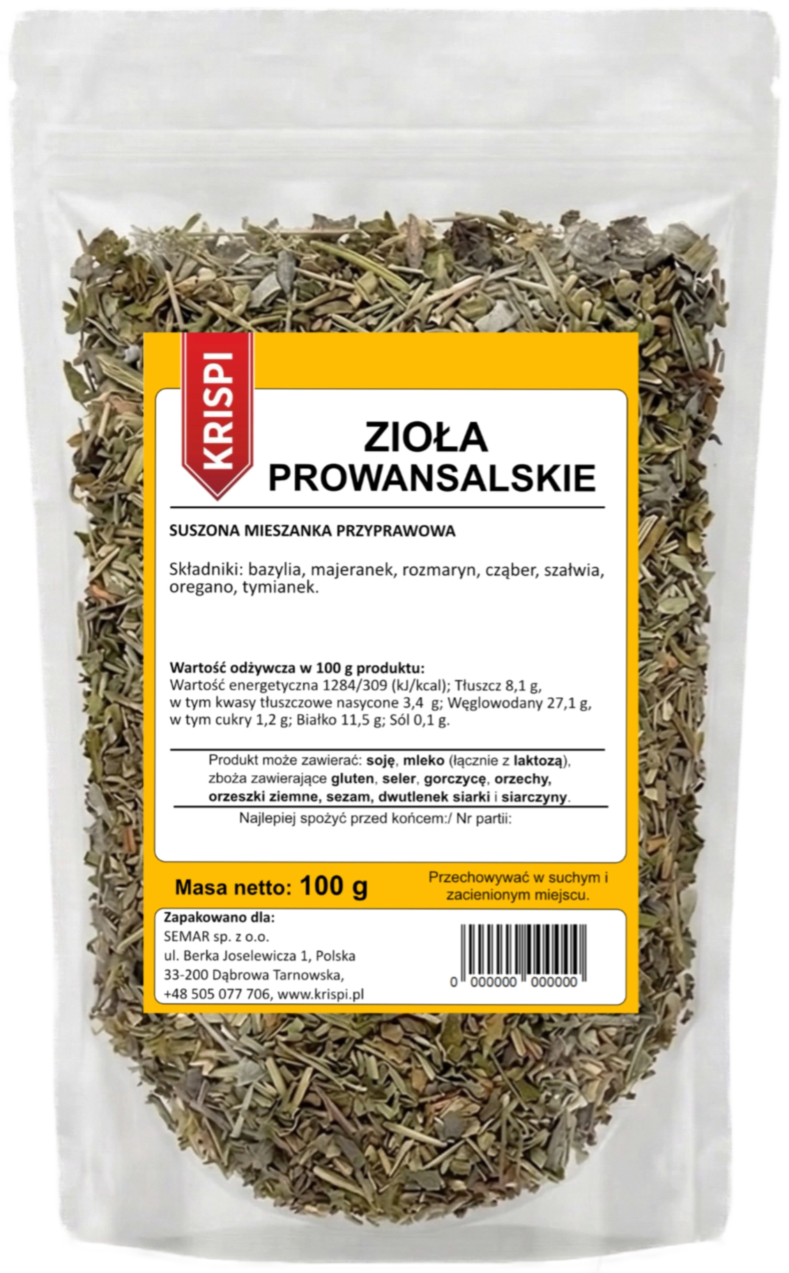 Zioła prowansalskie KRISPI